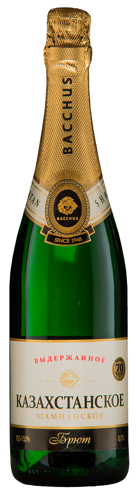 Казахстанское шампанское выдержанное «Bacchus Сuvée» Brut