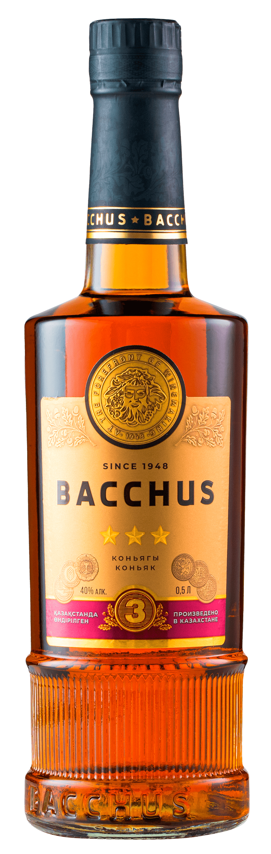 Трехлетний коньяк «BACCHUS» — Bacchus